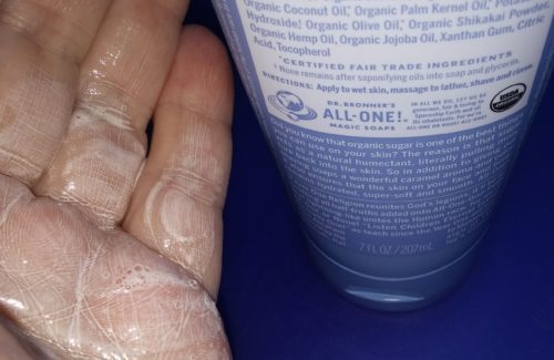 Unscented Organic Sugar Soap